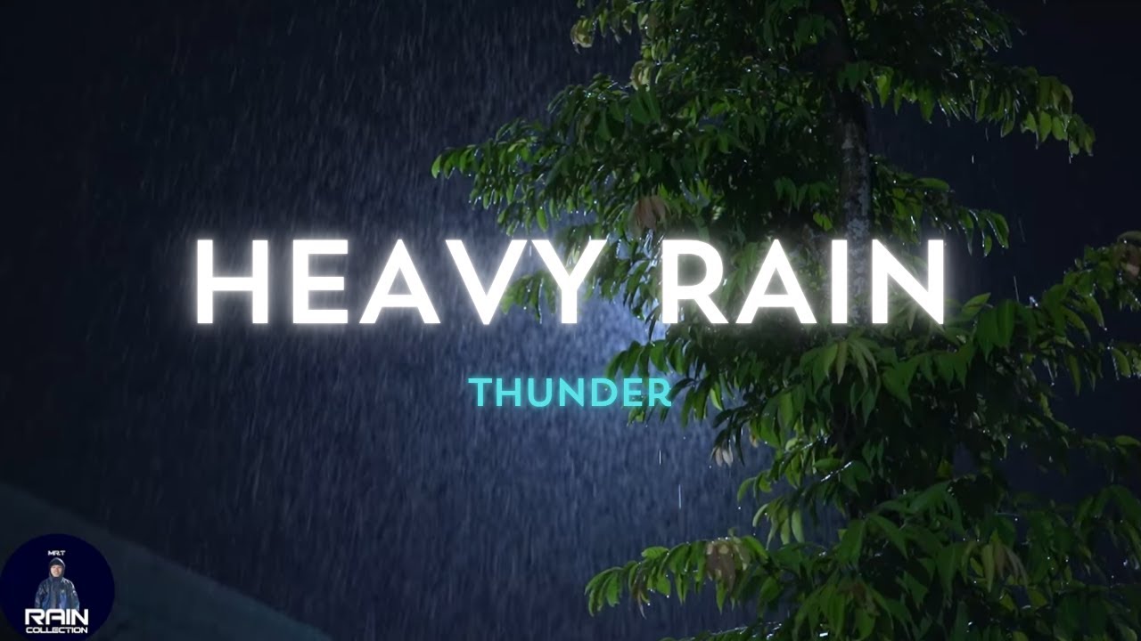 Heavy Rain & Thunderstorm Sounds | For Maximum Concentration & Peace of Mind - Black Screen