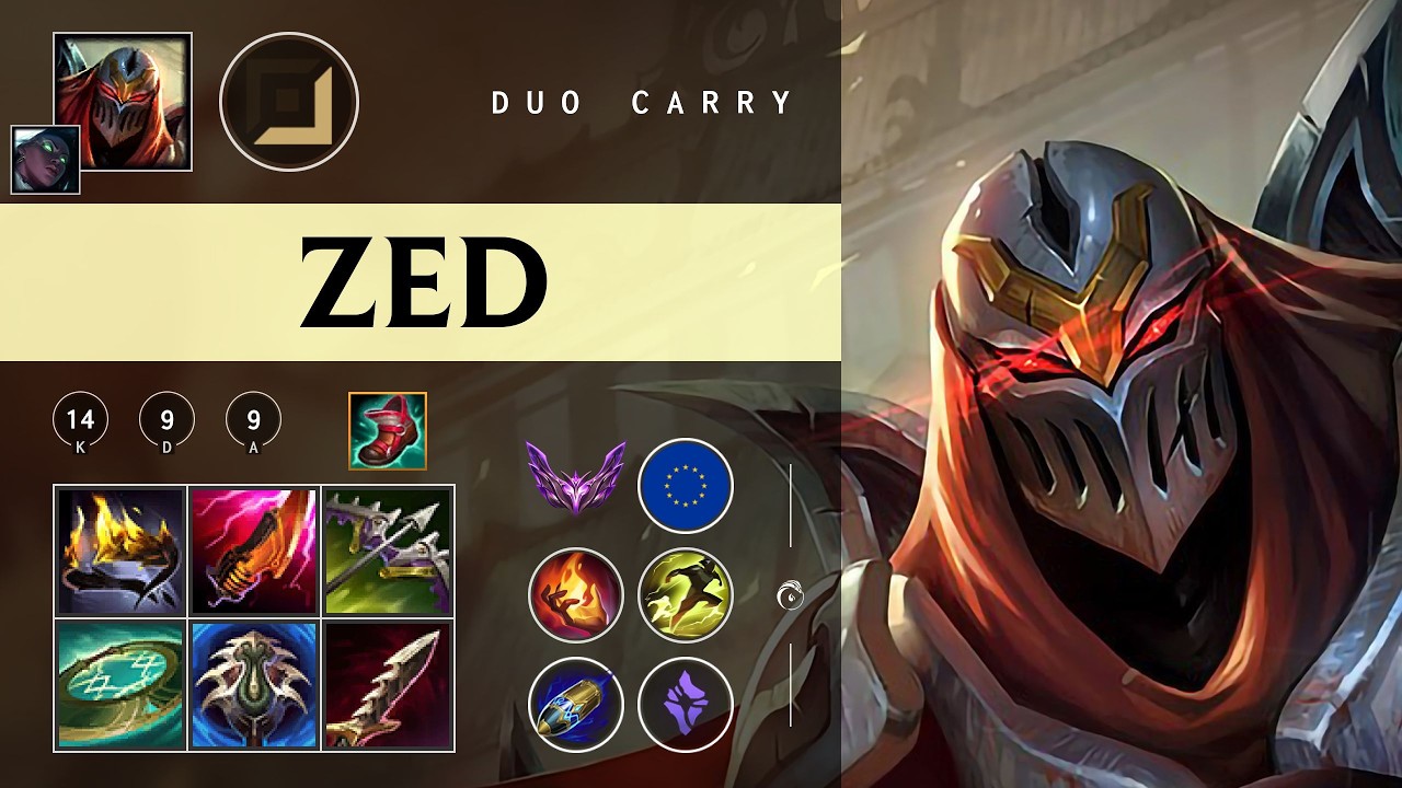 Zed ADC vs Vayne - EUW Master Patch 26.05