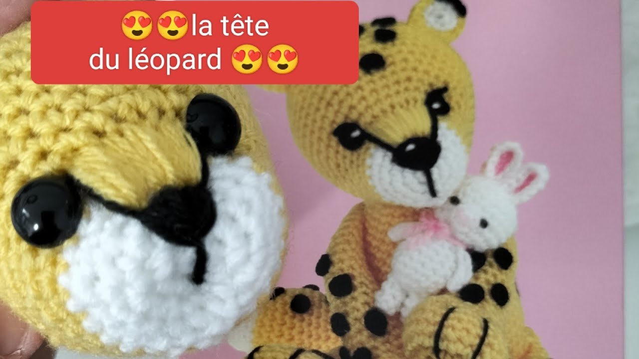 VIDEO 1 ✨✨LA TETE DU LEOPARD✨✨ #amigurumiaction #tutocrochet #crochetfacile