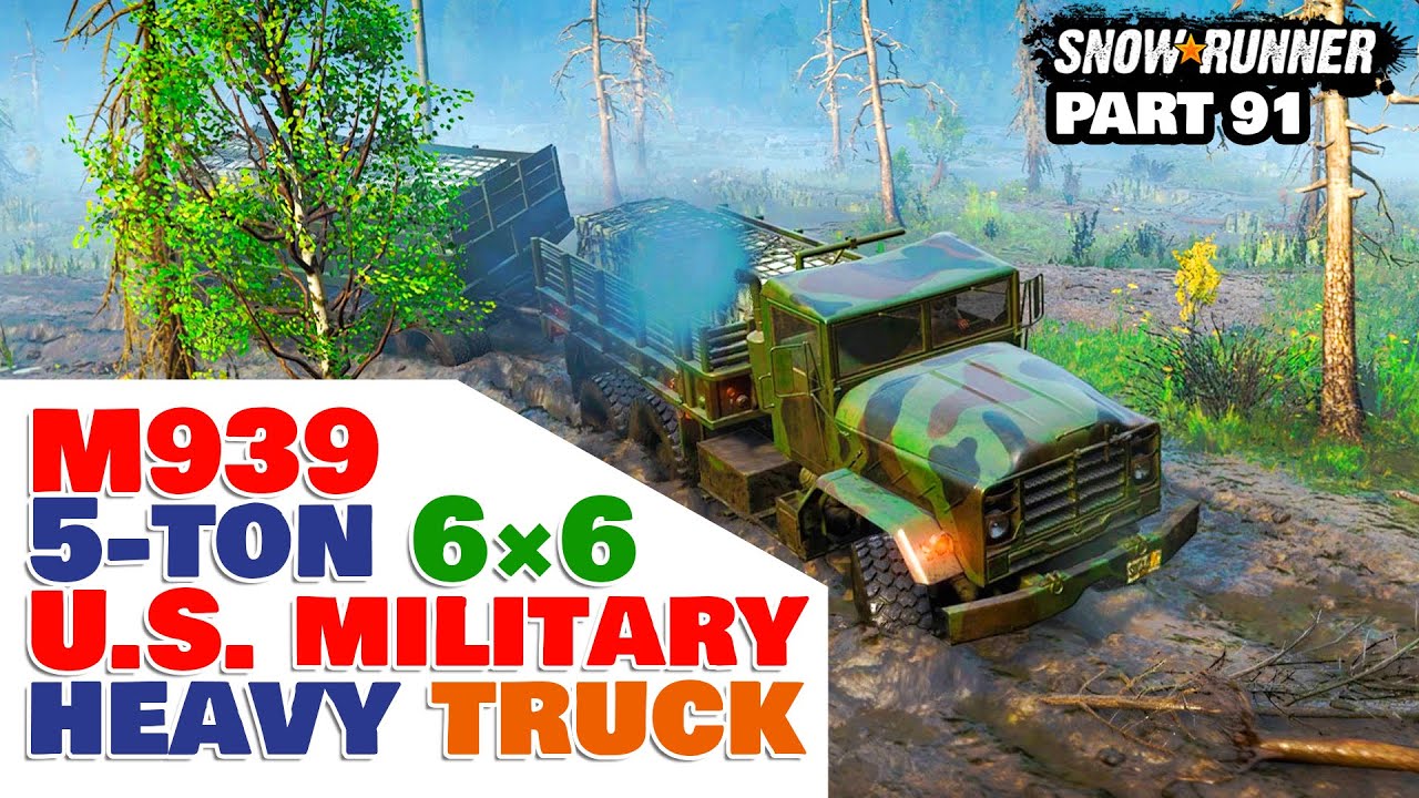 🚛 SnowRunner Taymyr: Hub Recovery 2nd Stage Contract with M939 5-ton 6×6 U.S. Military Heavy Truck 🚛