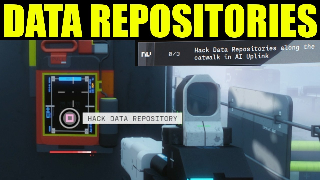 Marathon - hack data repositories along the catwalk in ai uplink (location) | DATA RECONSTRUCTION