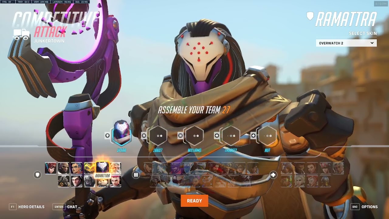 KSAA TOP 500 CARRY RAMATTRA - OVERWATCH 2 TOP 500 SEASON 5