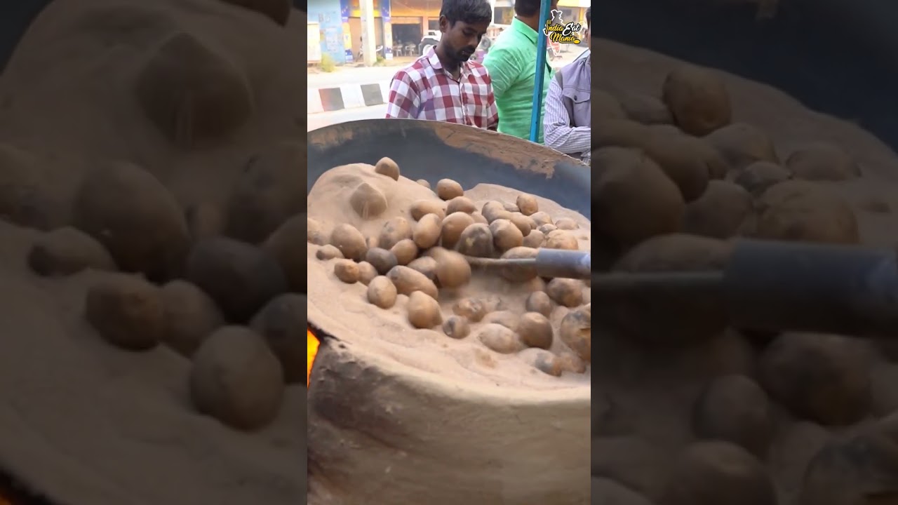 Dancing Bhuna Aloo Chaat Rs. 15/- Only #mainpurifood #shorts