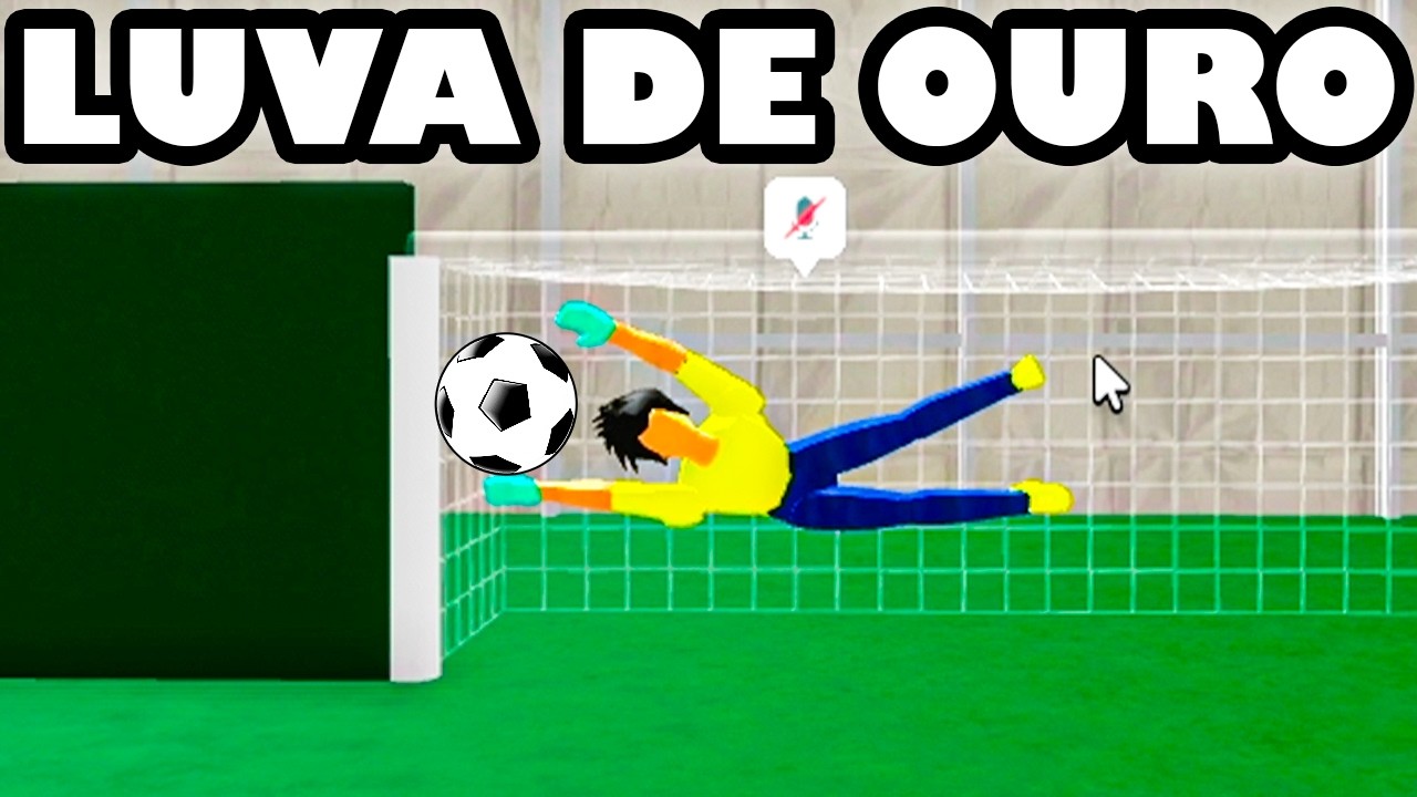 Joguei de GOLEIRO e GANHEI LUVA DE OURO no Futebol De Rua Realista do Roblox