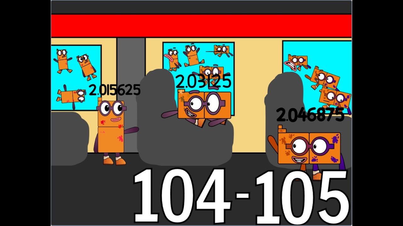 Numberblocks band 512ths 104 - 105