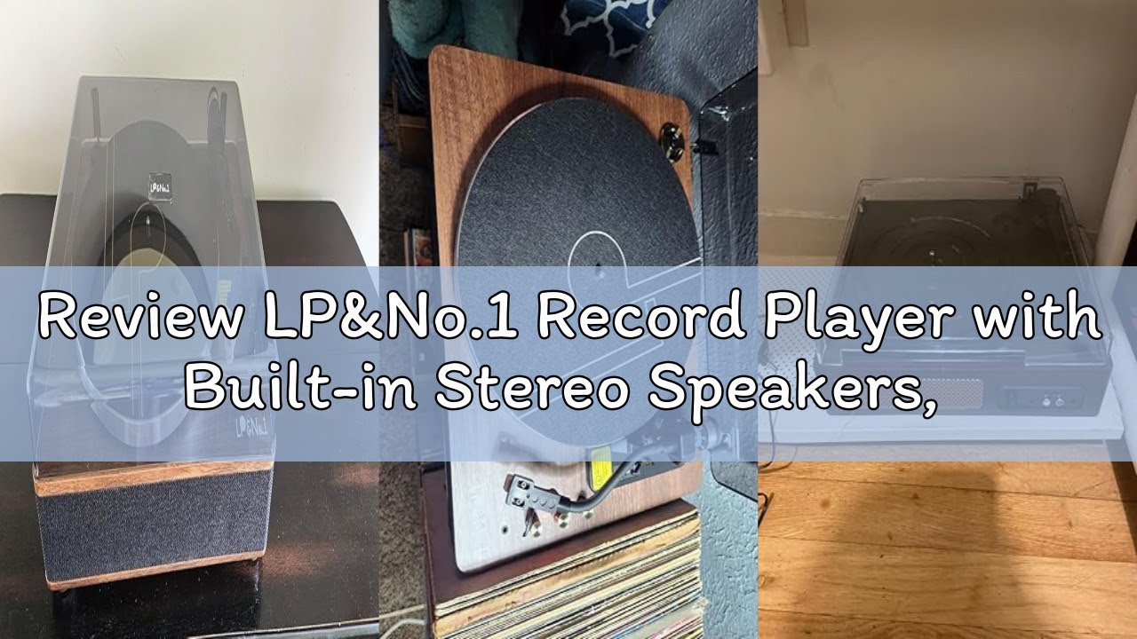 Review LP&No.1 Record Player with Built-in Stereo Speakers, LED Control, 3-Speed Belt-Drive Vinyl Tu