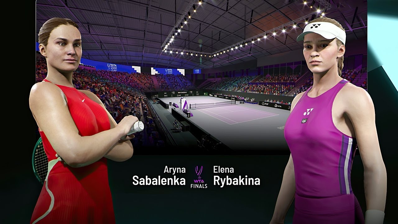 Aryna Sabalenka vs. Elena Rybakina | WTA Finals | Tiebreak+ gameplay [Legendary AI]