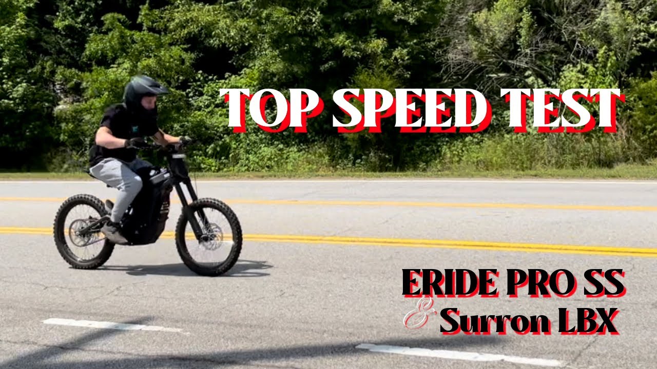 TOP SPEED TEST - ERIDEPRO SS & Surron LBX