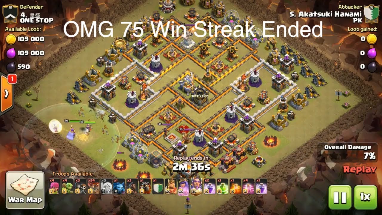 PK ENDS 75 win streak of One Stop Clan
