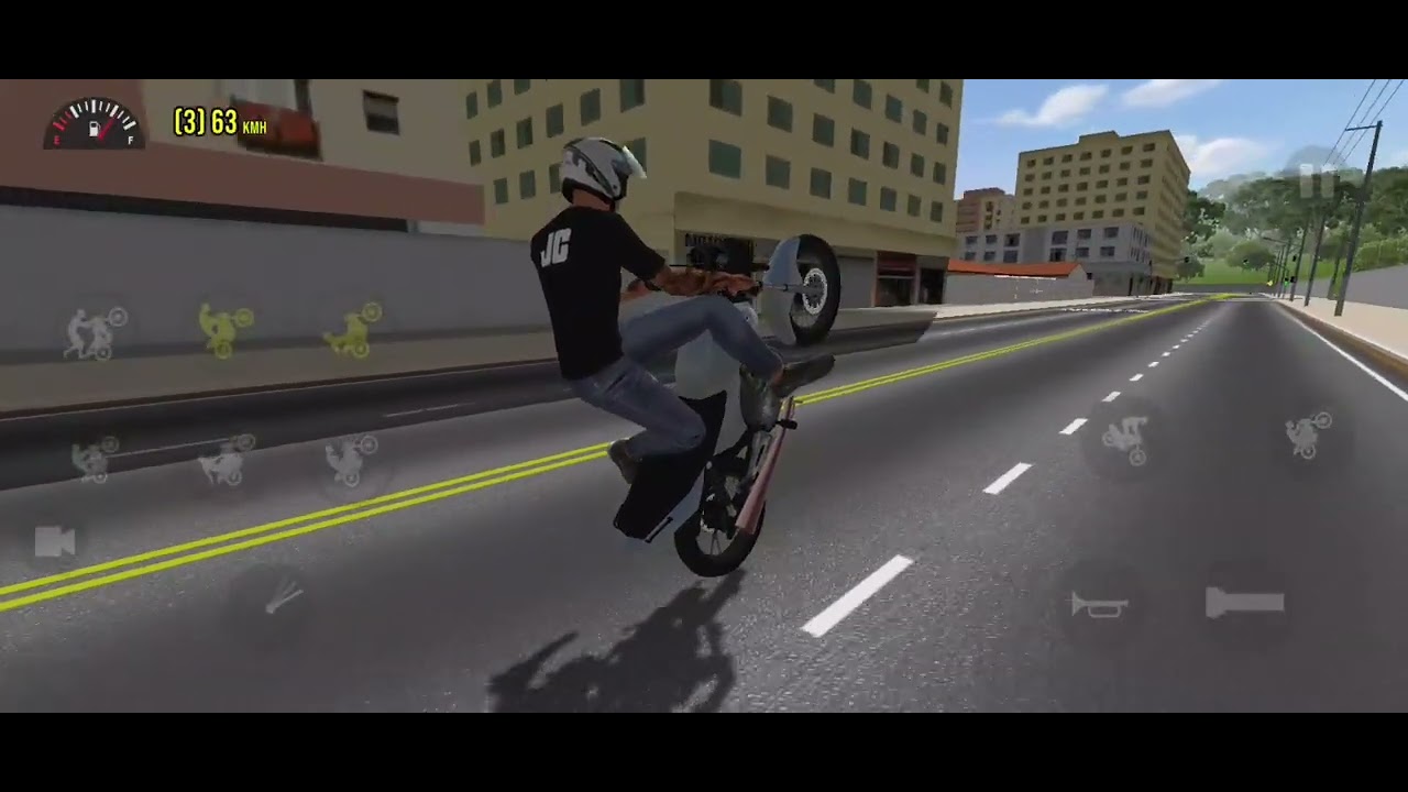 Rolê na cidade do moto wheelie 3d? Chapa máxima 🏍️ como moto biz 125 vs Titan CG 150 @netjogosonline