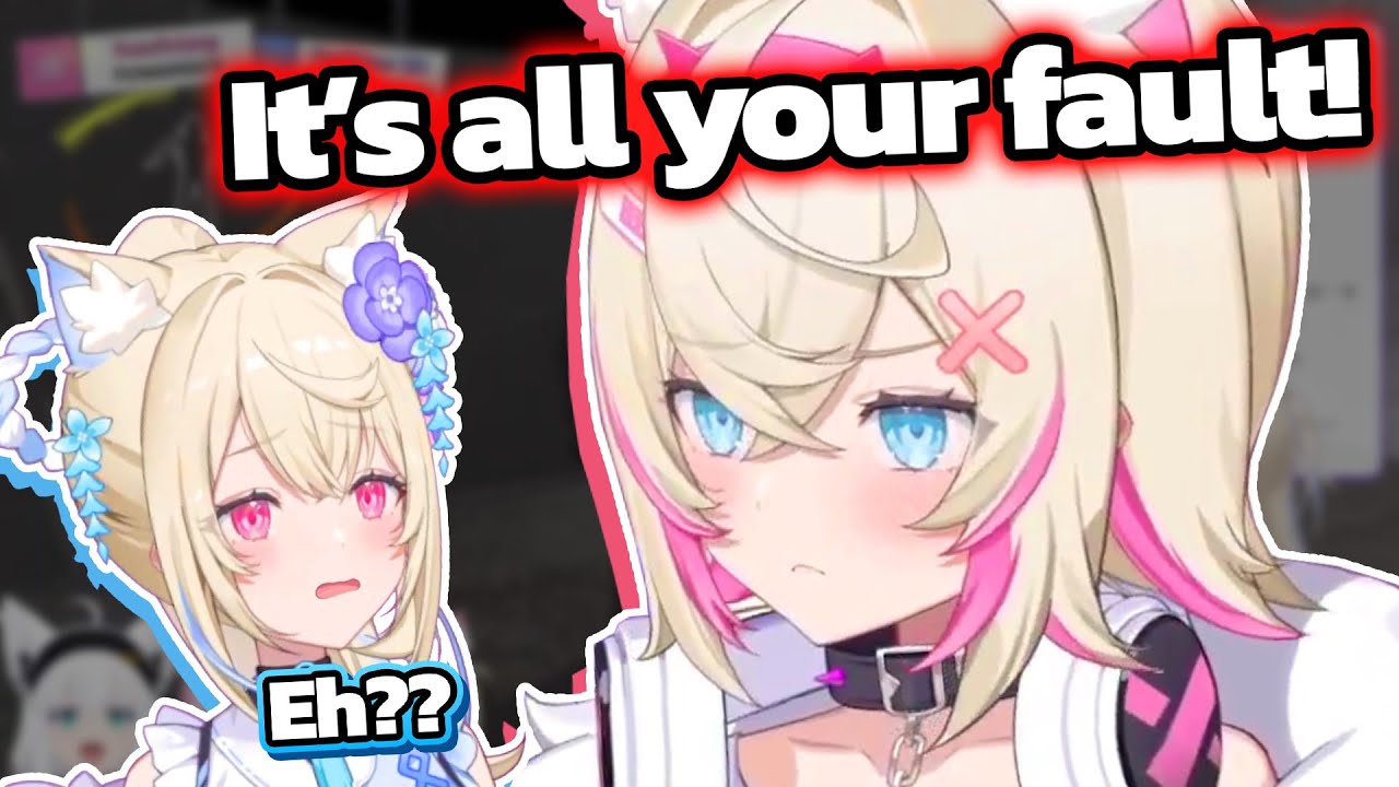 Rare evil twin Mococo blames Fuwawa for Fubuki and Koyori's death in Lethal Company