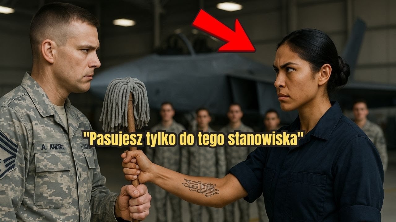 Sierżant podał jej mop — po czym zamarł, gdy jej rękaw opadł, odsłaniając tatuaż.