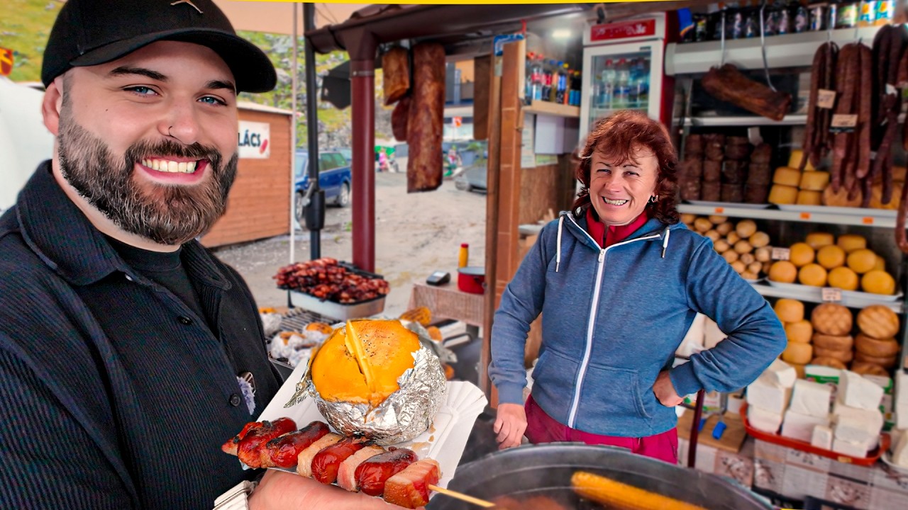 PROVANDO COMIDAS DE RUA NA TRANSILVÂNIA COM O POVO LOCAL
