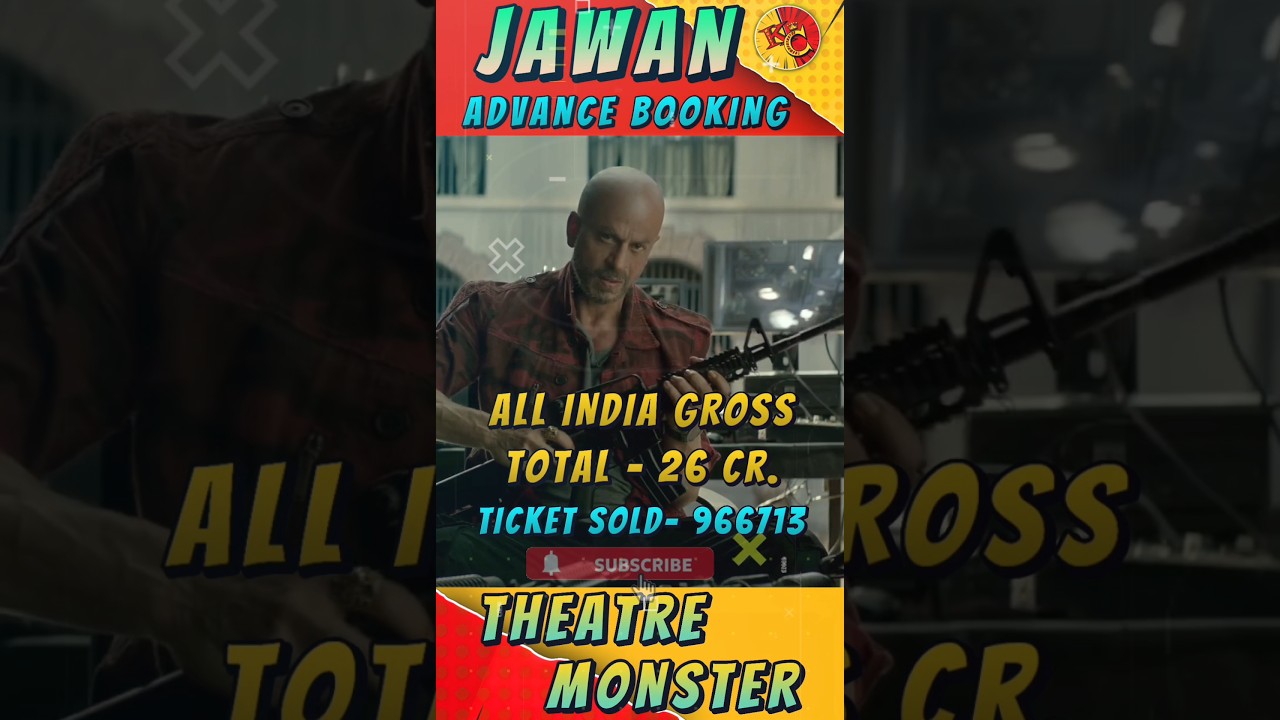 JAWAN ADVANCE BOOKING REPORT 😱 #jawan #boxofficecollection