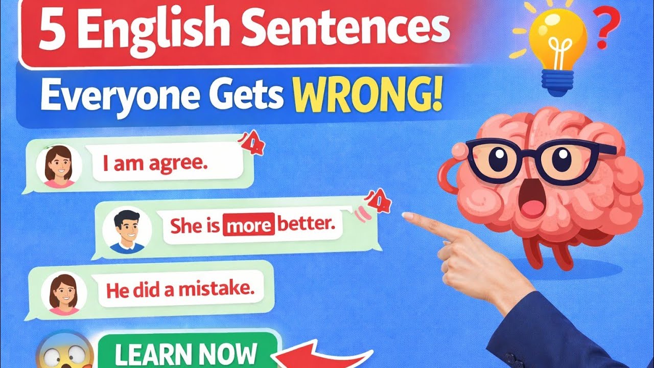 5 Common English Mistakes You Must Stop Making! (Fix Them Fast)