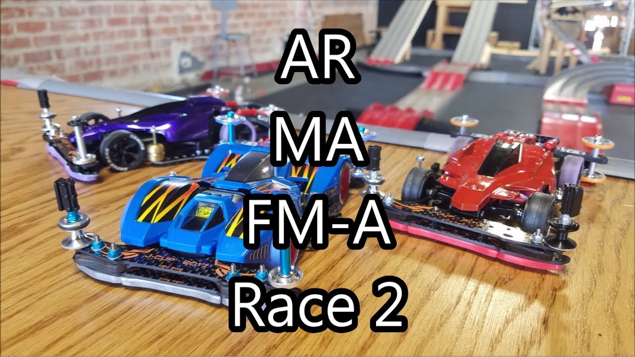 【ミニ四駆】Тестирование Tamiya Mini 4WD: AR vs MA vs FM-A Технический