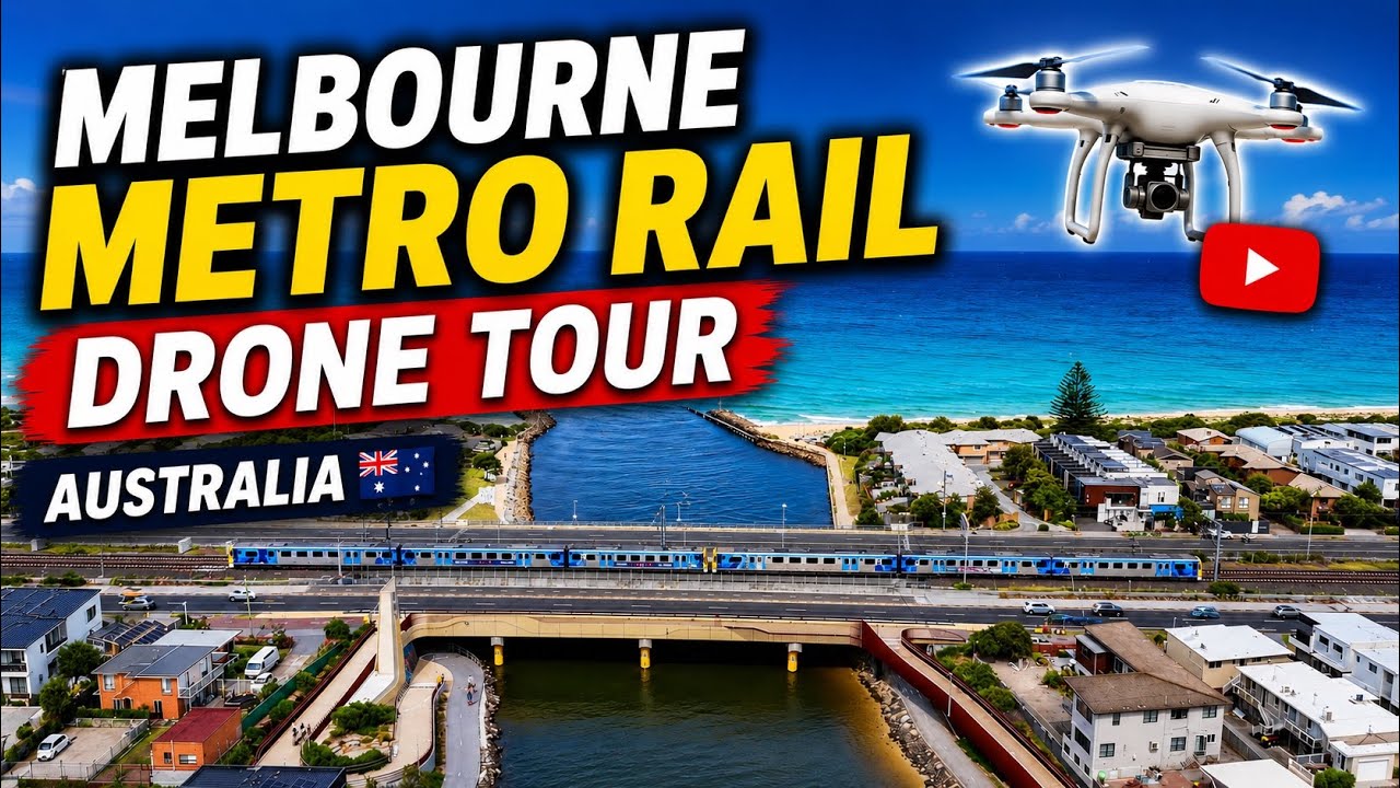 Melbourne Metro Train(PTV) Drone Tour - Victoria - Australia
