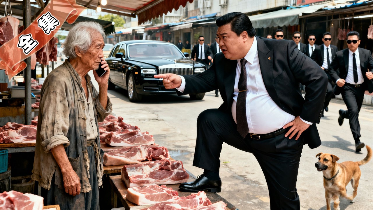 豬肉攤的老人竟是公司集團董事長！狗眼看人低的經理逼老人下跪，下秒老人一個電話讓他後悔終生！徹底肅清公司毒瘤！