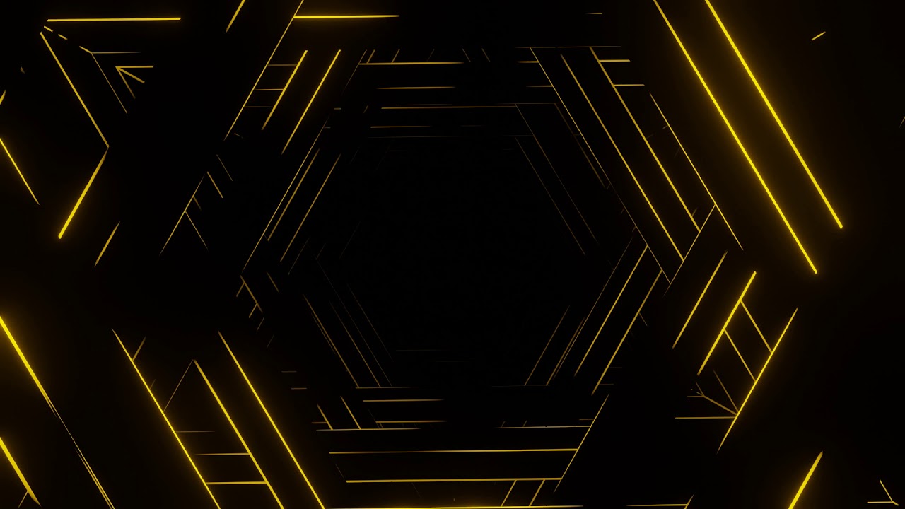 Abstract Neon Light Background Video, Yellow Spinning Motion Background Loop | Free Stock Footage