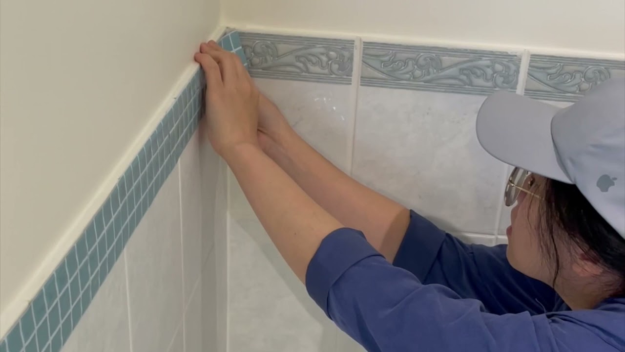 How to Cover Ugly Feature Tiles (No DIY experience needed)