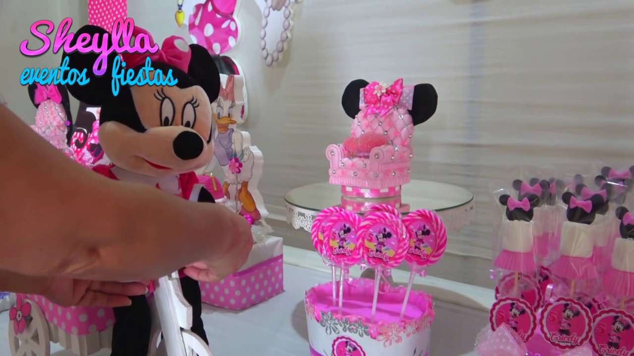 Decoración de Minnie y sus amigos 🎀, fiesta infantil temática de niñas, minnie coqueta