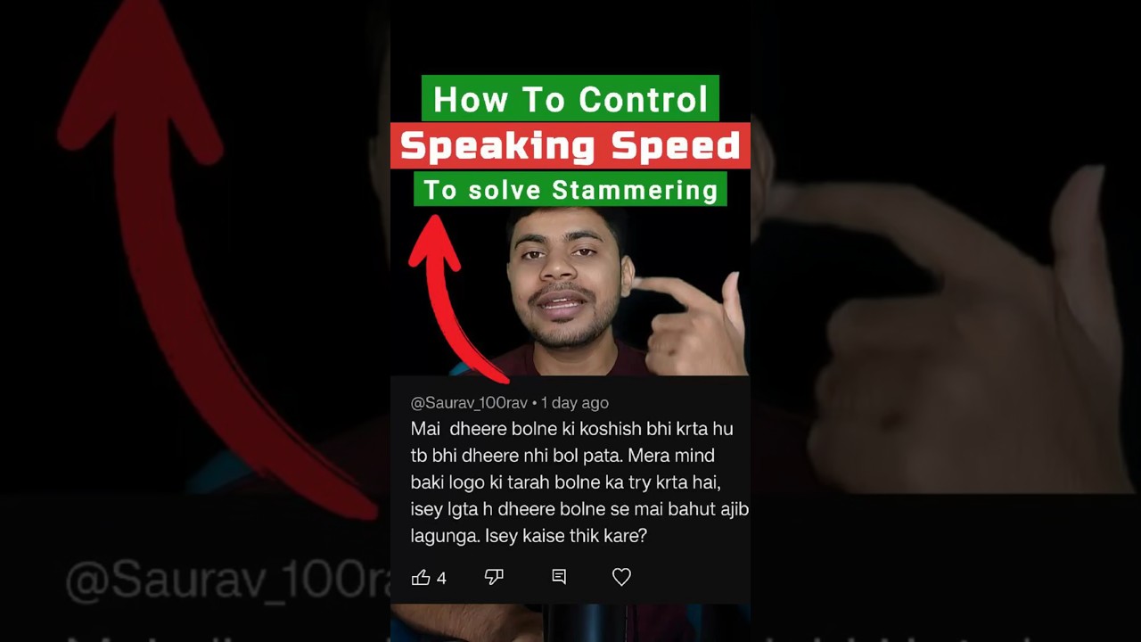 Control Stammering Speaking Speed Using THIS video #stammering #stuttering #stammeringtreatment