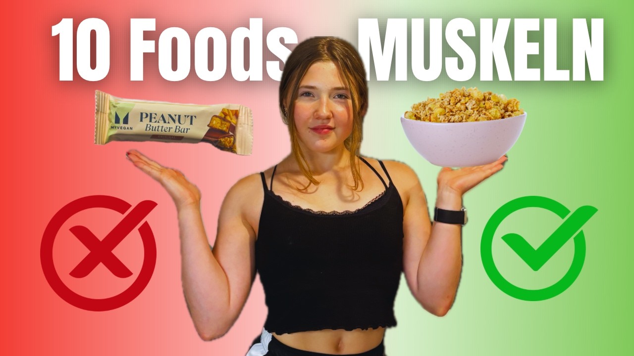 TOP 10 Lebensmittel zum ZUNEHMEN/MUSKELN AUFBAUEN! 💪🏻 | Vegan 🌱