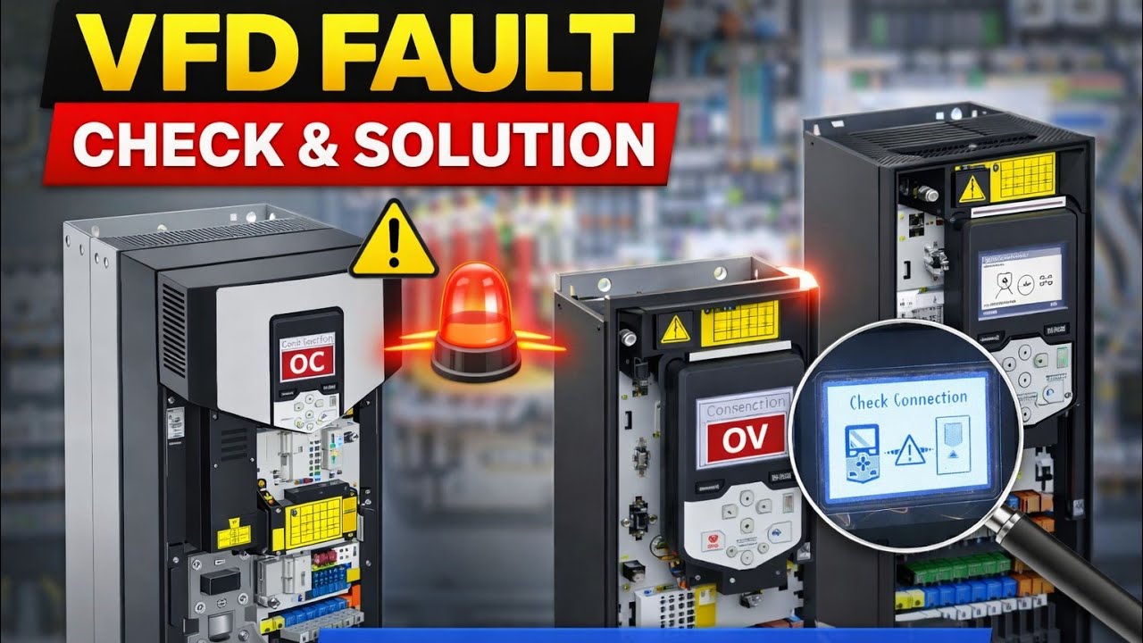 VFD Fault Diagnosis & Solution | How to Check VFD Fault Step by Step | Electrical Maintenance