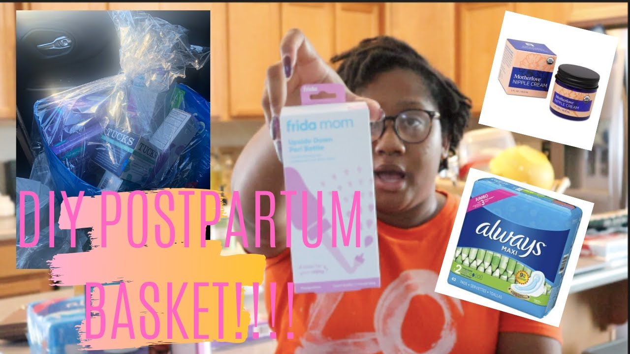 DIY Postpartum Gift Basket Ideas/ Simple & Easy DIY Baby Shower Basket I HeyItsVee_ ❤️🤰🏽❤️