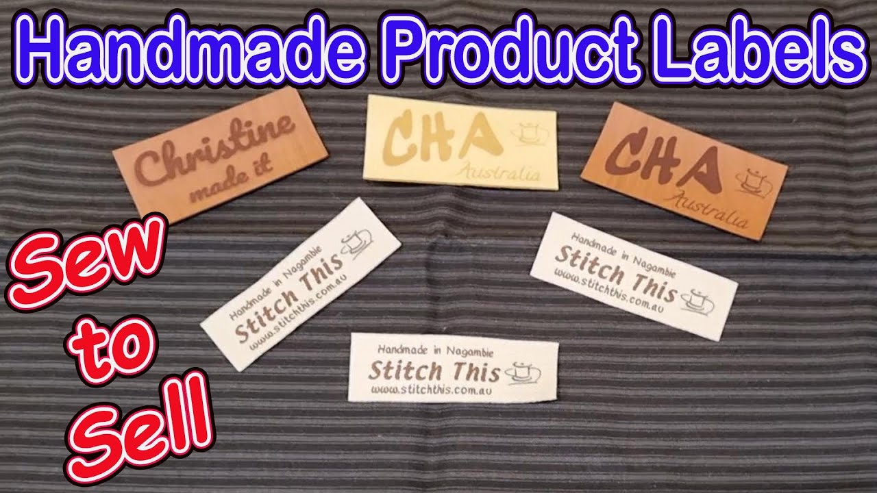 How to design handmade labels with Wunderlabel products. Custom woven labels & faux leather labels