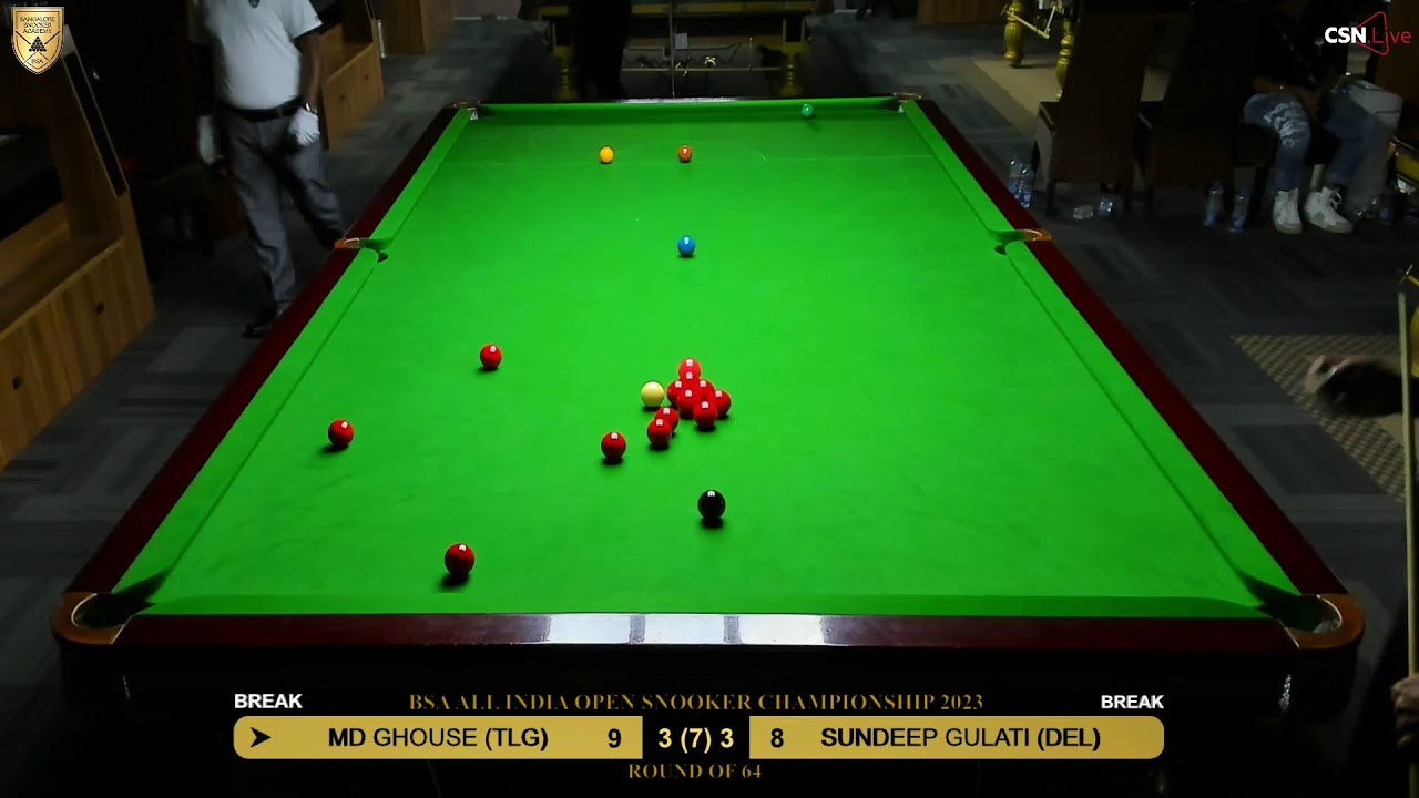 MD GHOUSE (TLG) vs SANDEEP GULATI (DEL) - BSA All India Open Snooker Championship 2023.