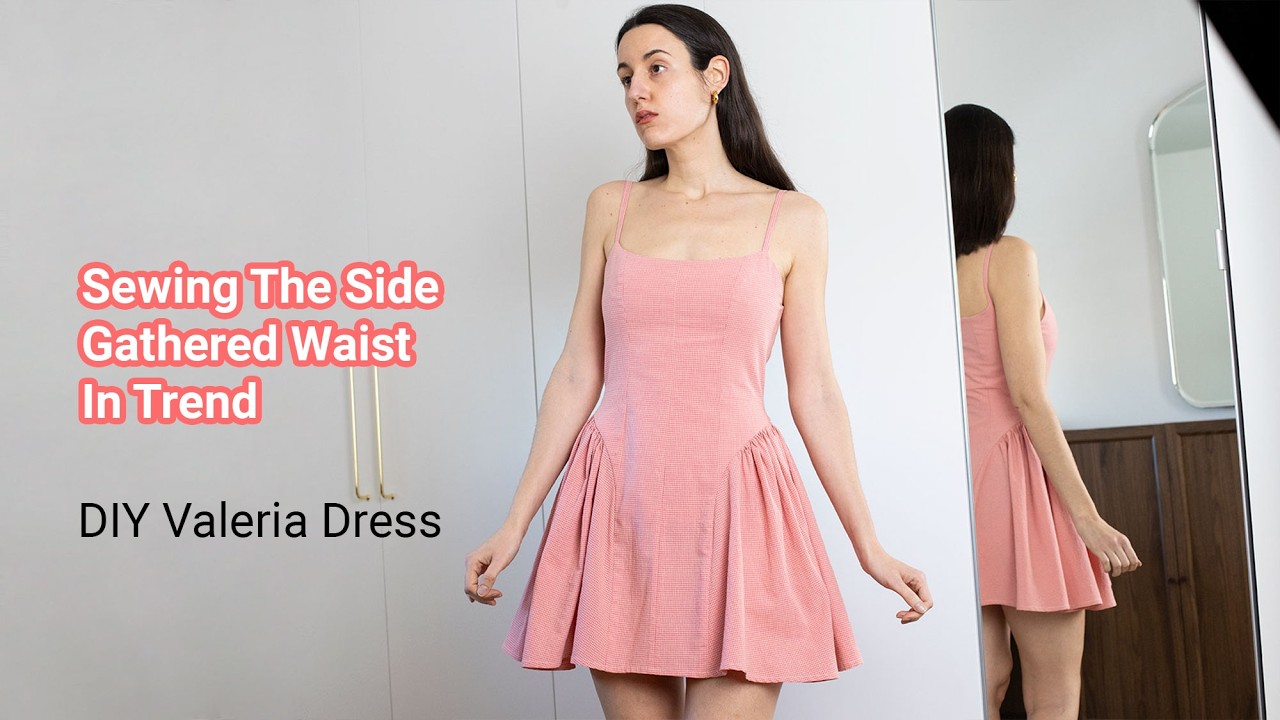 Sewing the sweetest side gathered dress with the Valeria dress pattern - Sew Along for spring lovers
