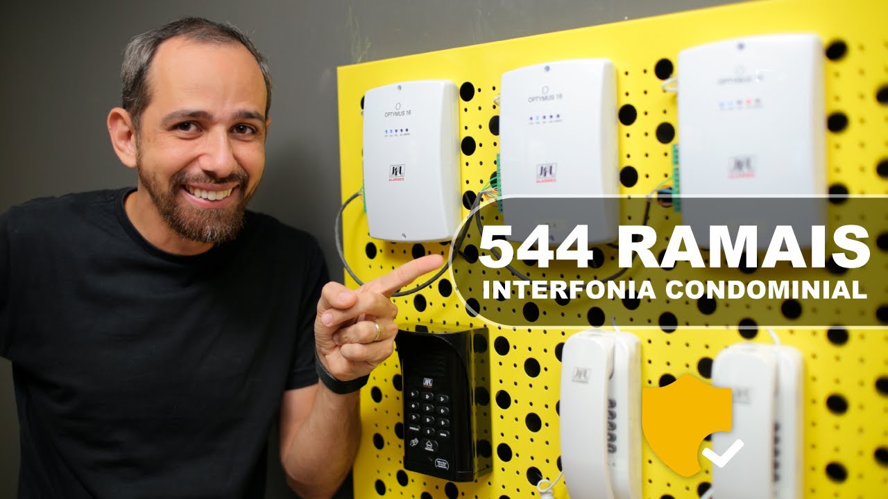CENTRAL DE INTERFONE COM ATÉ 544 RAMAIS 🙀 | OPTYMUS 16 JFL ALARMES