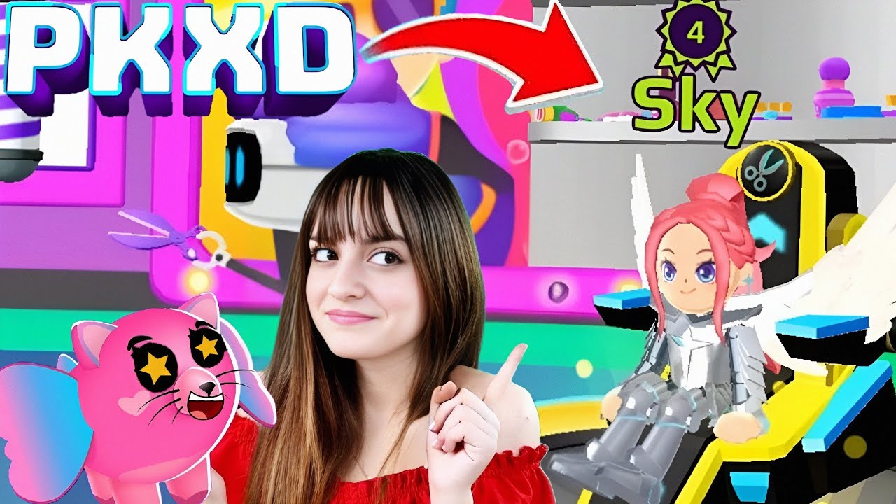 PK XD SKY İLE DÜNYAYI KEŞFEDİYORUZ ! SAÇINI PEMBEYE BOYADIK ? SKY YENİ SAÇINI BEĞENDİ Mİ ? |ÖZGÜŞ TV