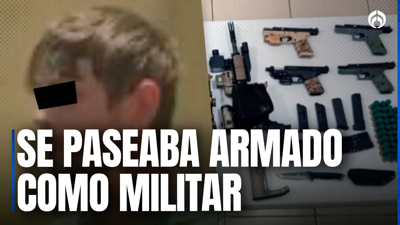 Arrestan a estadounidense armado en Atlacomulco