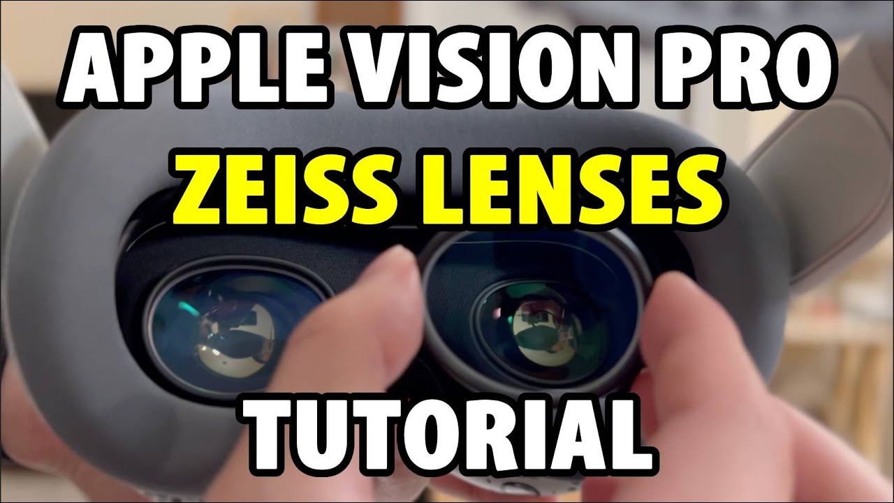 how to set up the zeiss optical inserts for apple vision pro (easy tutorial)