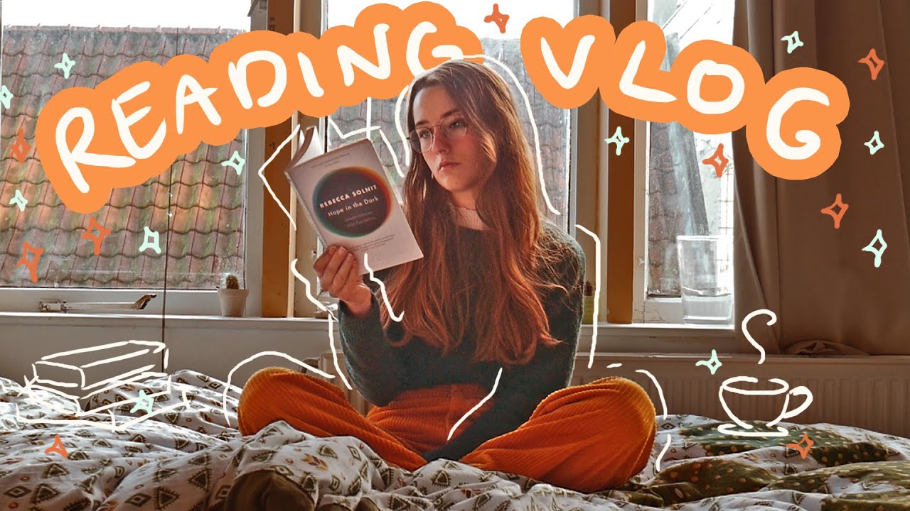 a soft and wholesome reading vlog ☁️☕