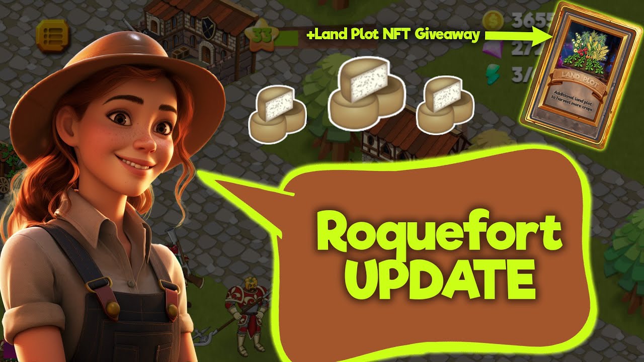 NFT Giveaway! Veggies  Farm Roquefort update! - New Farming play to earn Game