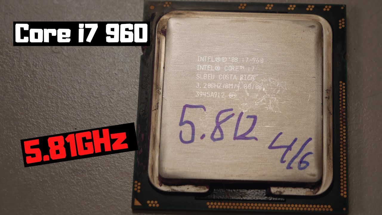 Intel Core i7 960 Returns after 14 Years - Overclock Records at 5.8GHz on LN2
