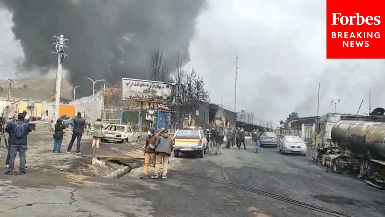 Footage Shows Aftermath Of US-Israeli Strikes On Iran's Energy Infrastructure