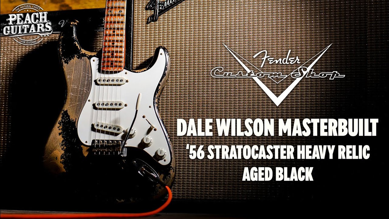 No Talking...Just Tones | Fender Custom Shop Masterbuilt Dale Wilson '56 Strat Heavy Relic Black
