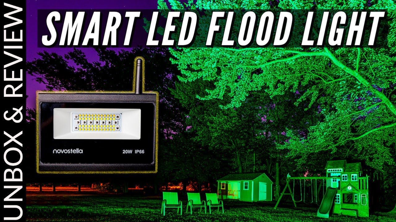 Novostella 20W SMART LED Flood Light for Your Home or YouTube Studio
