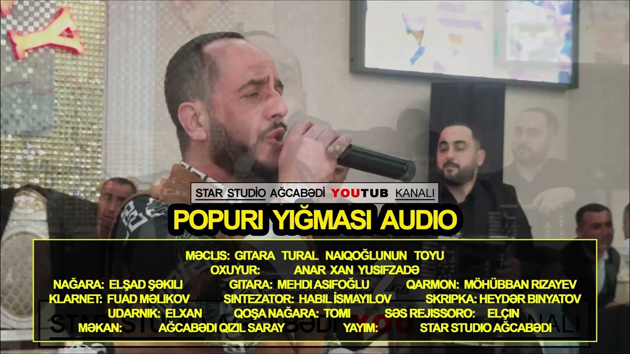 Toy mahnıları (audio) yığma Anar Xan Yusifzadə / super popuri mahnilar anar yusifzade