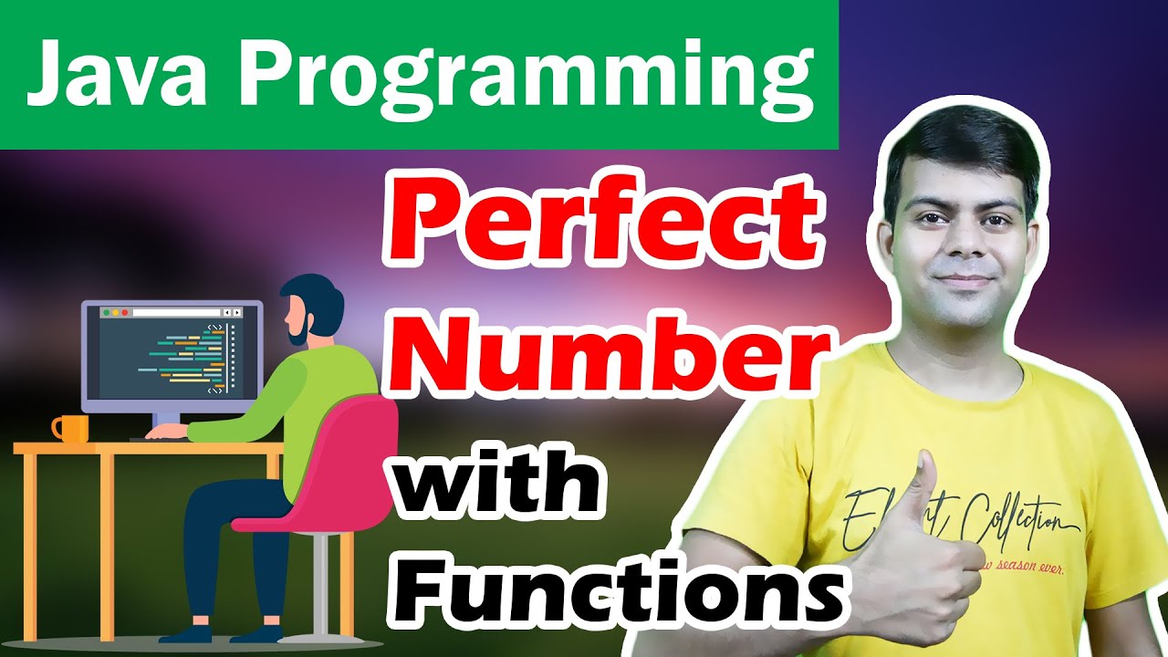 Perfect Number in Java using Functions | Java Program #ImportantTips | Computer