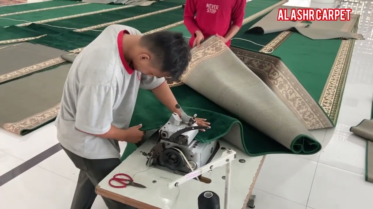 TUTORIAL PEMASANGAN KARPET MASJID AL MUHAJIRIN DI RUSUNAWA NAGRAK