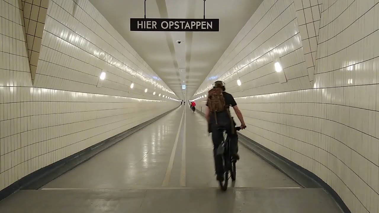 The tunnel where cycling was mandatory
