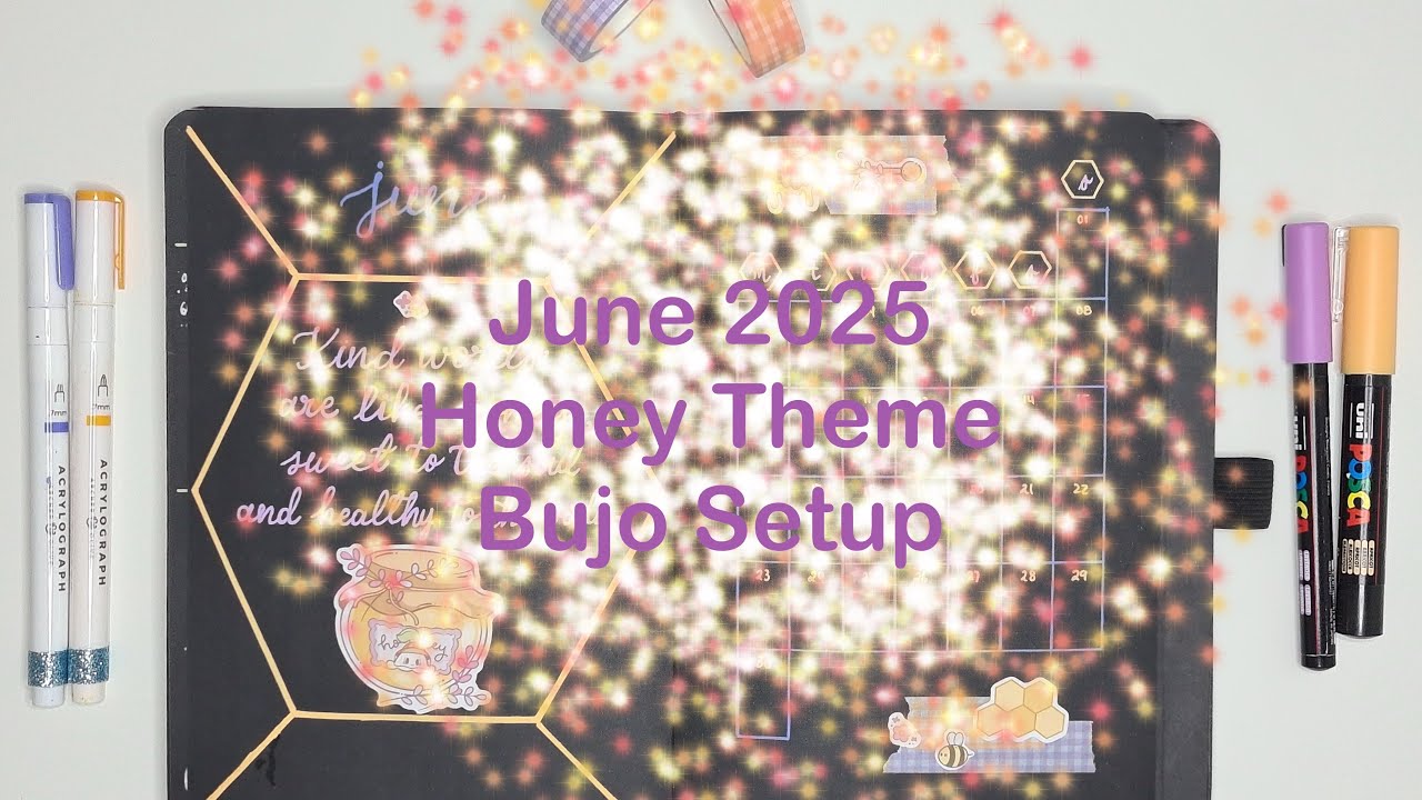 My June BuJo Setup Flip Through 🐝🍯
