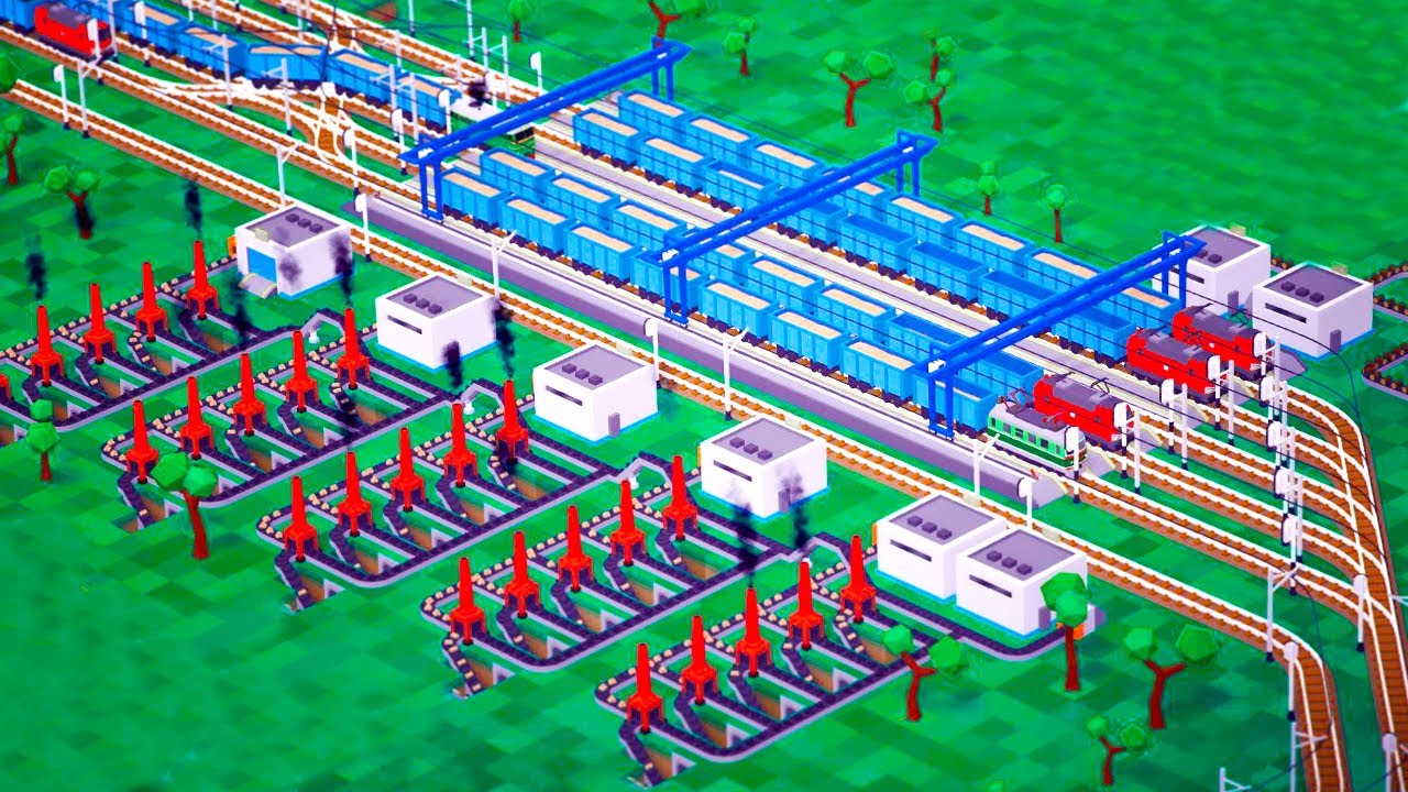 Building an Epic Industrial KINGDOM OF MONEY in Voxel Tycoon!