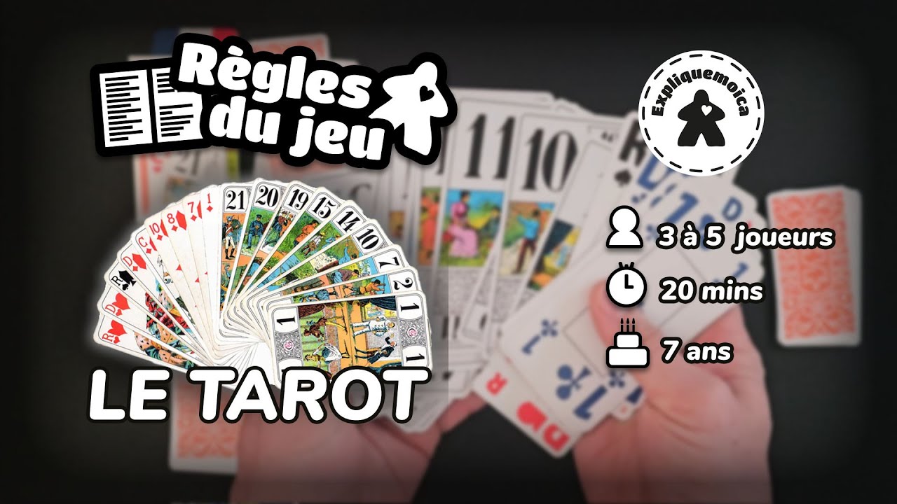 🎴 TAROT 🎴 règle du jeu  #expliquemoica