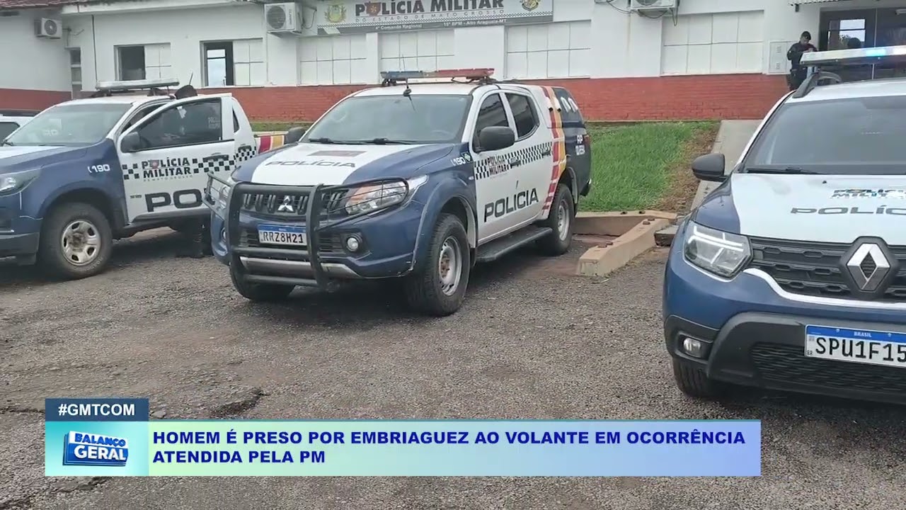 HOMEM É PRESO POR EMBRIAGUEZ AO VOLANTE EM OCORRÊNCIA ATENDIDA PELA PM